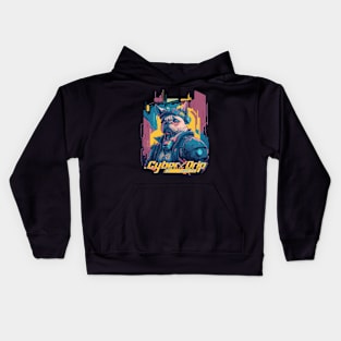 Cyber Drip - Cyber Pug Kids Hoodie